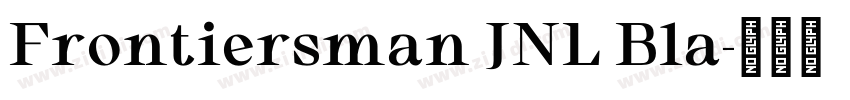 Frontiersman JNL Bla字体转换